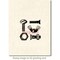 Deep Red Stamps Nuts and Bolts Rubber Cling Stamp 2 x 2 inches